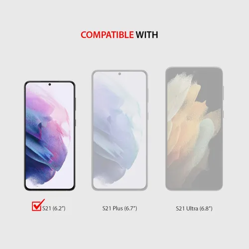 Vista 2 de ZUSLAB Funda tipo cartera compatible con Samsung Galaxy S21 5G, funda para teléfono con tarjetero a prueba de golpes, antiarañazos, con protector