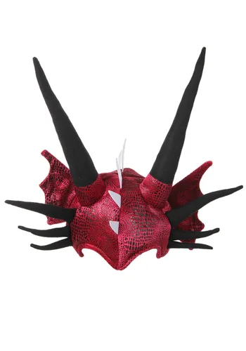 Vista 3 de Accesorio de Disfraz Sombrero de Dragón Suave con Cuernos Multicolor