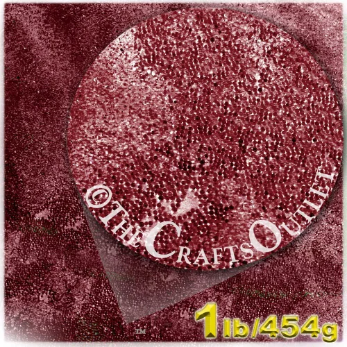 Vista 5 de The Crafts Outlet 1 libra/16.01 oz acabado transparente, cristal, microperlas 0.024 in, ideal para uñas de caviar, rosa transparente