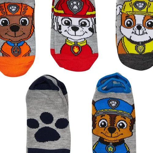 Vista 2 de Nickelodeon Paquete de 5 calcetines invisibles de Paw Patrol para niños