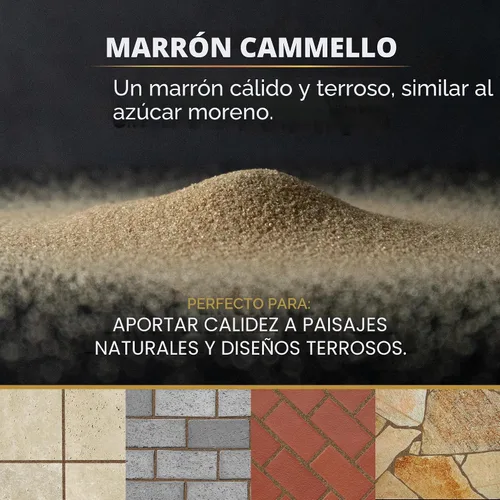 Vista 2 de Arena polimérica DOMINATOR marrón camello de 10 libras con tecnología revolucionaria Ceramic Flex para estabilizar juntas/espacios de adoquines