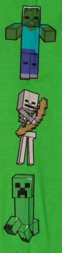 Vista 8 de Minecraft Characters - Camiseta de manga larga para niños, paquete de 2 unidades para niños y niños pequeños