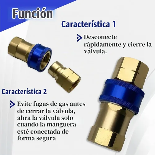 Vista 3 de A75 - Accesorio de desconexión rápida, 3/4 pulgadas, apagado térmico automático