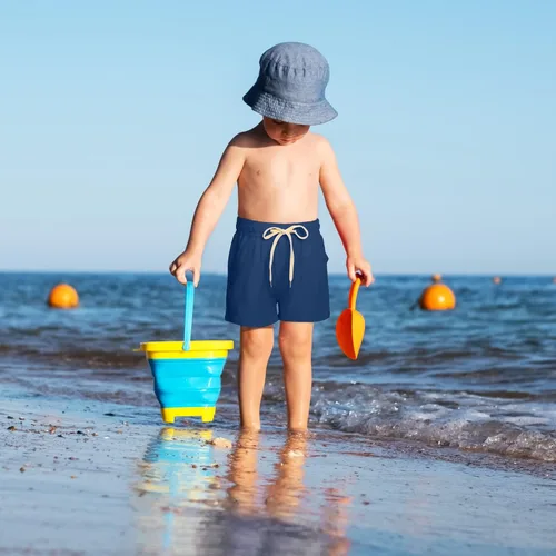 Vista 7 de Poroka Paquete de 5 pantalones cortos deportivos para niñas pantalones cortos de rendimiento activo para niños pantalones cortos deportivos