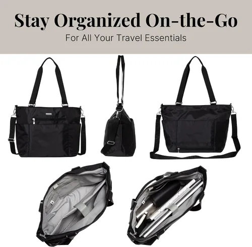 Vista 6 de Bolso para portátil Baggallini Essential - Bolso de trabajo con funda para portátil - Bolso cruzado ligero para el hombro para viajes para mujeres