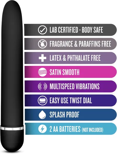 Vista 2 de Blush Rosé Luxuriate Vibrador de 7 pulgadas para mujeres, hombres y parejas, varita lisa de satén de múltiples velocidades, potente estimulador