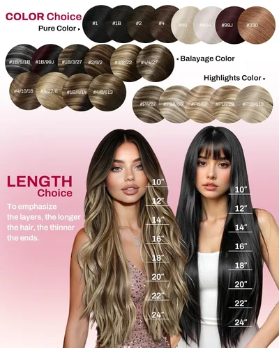 Vista 6 de Moresoo Extensiones de cabello humano con clip, balayage, color marrón oscuro a marrón dorado con clip, extensiones de cabello humano con clip, 5
