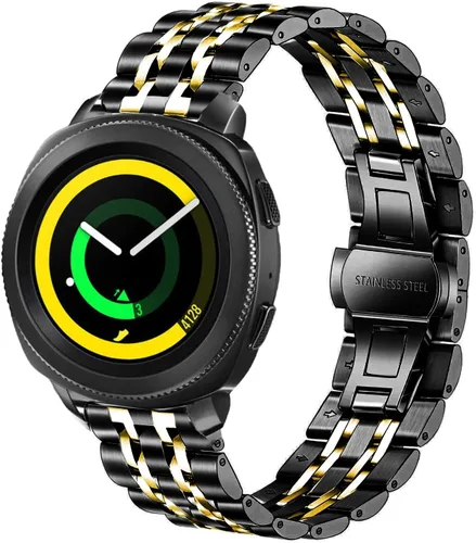 Vista 6 de Correa compatible con Samsung Galaxy Watch 6/6 Classic/Galaxy Watch 5/5 Pro / 4/4 Classic / 3 1.614 in / Active 2, correa de repuesto de metal