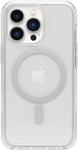 Vista 3 de OtterBox iPhone 13 Pro (Solo) - Funda Symmetry Clear Series+ - Transparente - Ultra-elegante - Se ajusta a MagSafe - Bordes elevados protegen