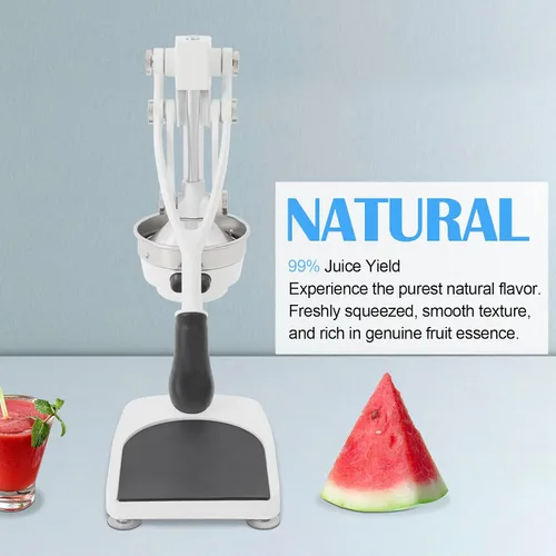 Vista 7 de Exprimidor manual, exprimidor de hierro fundido, exprimidor de prensa manual de acero inoxidable de seguridad profesional, para naranja, limón