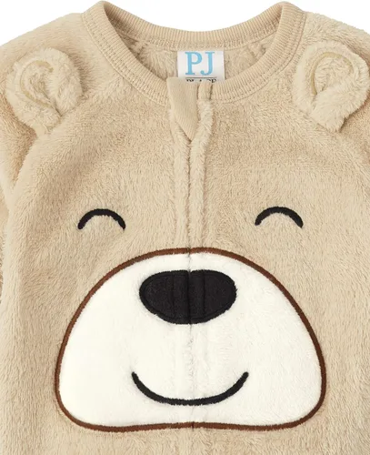 Vista 2 de The Children's Place Baby and Toddler Fleece Zip-Front One Piece Footed Pajama