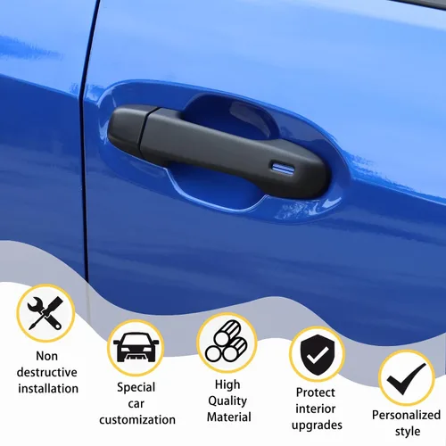 Vista 4 de CHEAYAR Cubierta para manija de puerta exterior de automóvil compatible con Subaru WRX 2021-2023, borde de cubierta inteligente para manija