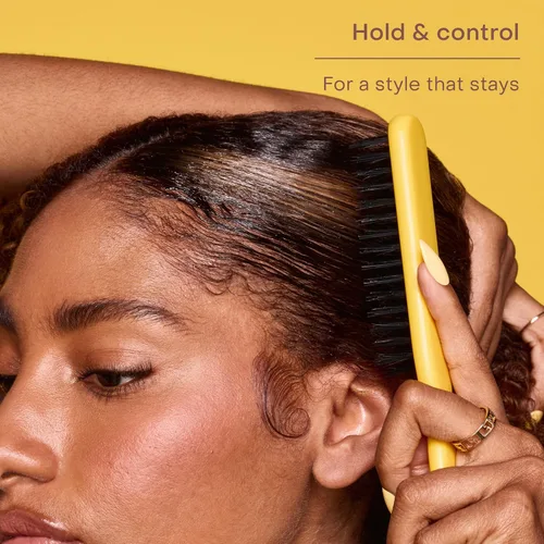 Vista 2 de SheaMoisture Gel de peinado de fijación fuerte + aceite de ricino negro jamaicano que da un estilo controlado, retención durante todo el día