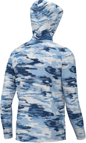 Vista 2 de HUK Sudadera con capucha Waypoint, camiseta de pesca de rendimiento para hombre