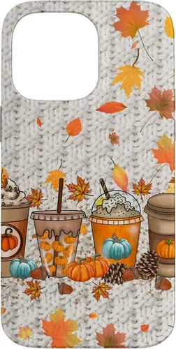 Vista 21 de Thanksgiving Fall Fall Leaves Autumn Pumpkin Spice Phone Case for iPhone 17