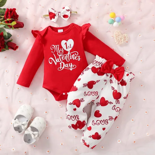 Vista 2 de Conjunto de ropa de bebé recién nacido, conjunto de pantalones florales, ropa de bebé de algodón para niñas