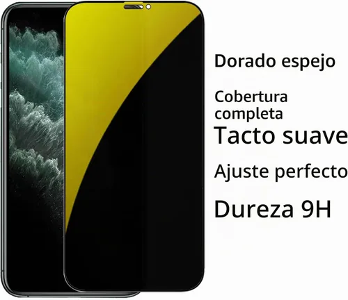 Vista 6 de Espejo de vidrio templado antiazul, protector de pantalla anti-espía, película antiespía para iPhone 11 Pro Max/iPhone XS Max, 6.5 pulgadas