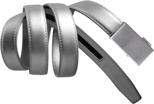 Vista 60 de Mission Belt Cinturón de trinquete de cuero para mujer, colección de cuero de 1.181 in oro/cuero negro