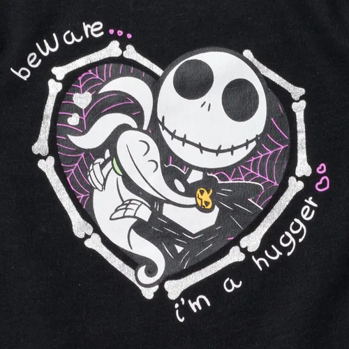 Vista 6 de Disney Nightmare Before Christmas Zero Sally Jack Skellington - Paquete de 3 mamelucos de peluche recién nacidos a bebés