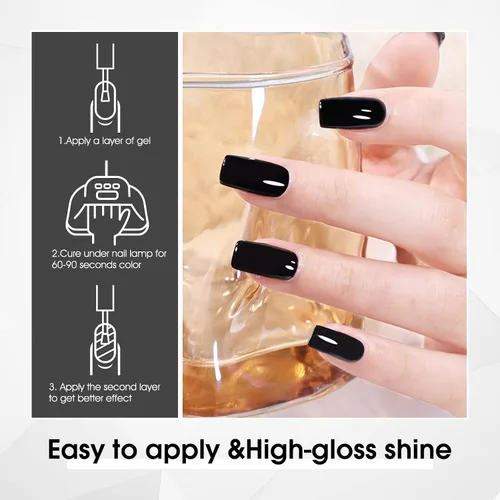 Vista 8 de VENALISA - Esmalte de uñas en gel, 0.4 onzas fluidas (12 ml) color púrpura vórtice, gel semipermanente, para manicura en casa de arte en uñas
