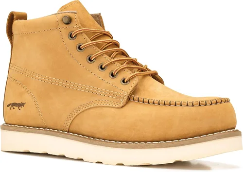 Vista 9 de Golden Fox Botas de trabajo de 6 pulgadas para hombre, con cuña y puntera tipo mocasín, cómodas para la construcción Brun-M6