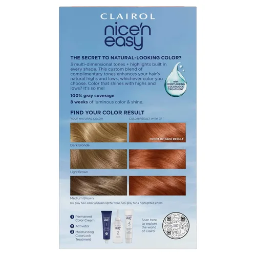 Vista 133 de Clairol Nice'n Easy - Tinte permanente para el cabello, color castaño medio 5, paquete de 3 unidades 5 Marrón medio