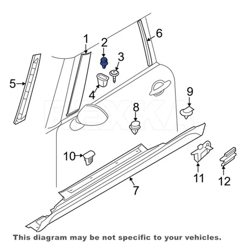 Vista 5 de Rexka 30 clips de panel de moldura de puerta 07-14-7-145-753 para BMW Mini Cooper F34 F36 F07 F10 F11 F18 G30 G31 F06 F12 F13 F01 F02 F04 G11 G12