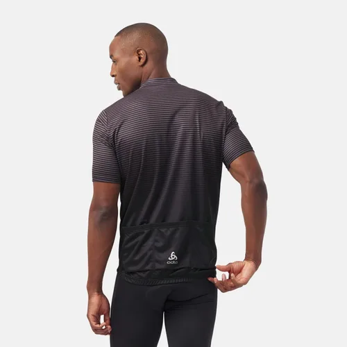 Vista 5 de Odlo Camiseta de ciclismo con cremallera completa para hombre
