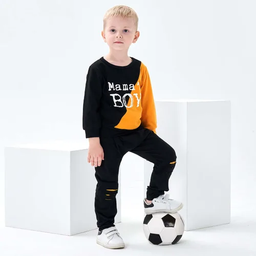 Vista 2 de KIMI BEAR Ropa para niño pequeño, traje de bebé, sudadera de algodón para niños, sudadera de algodón, ropa de otoño e invierno para niños