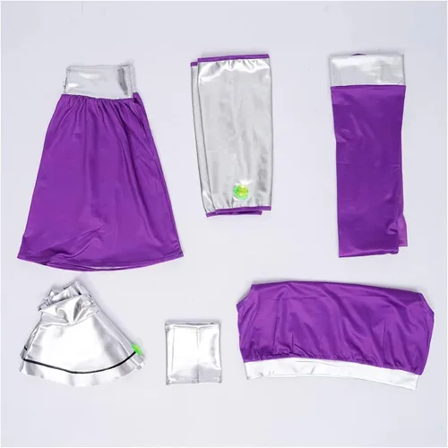 Vista 5 de Titan Starfire - Disfraz de princesa Koriand'r con medias para mujer