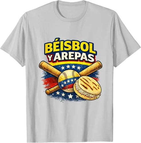 Vista 49 de Camiseta Beisbol y Arepas Venezuelas Baseball Pride Team 2026