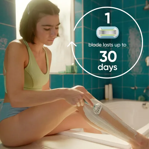 Vista 5 de Gillette Venus Recambios de cuchillas de afeitar Extra Smooth para mujer, 6 unidades, diseñados para un afeitado apurado y suave