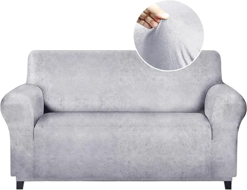 Vista 9 de molasofa Funda de sofá individual para decoración del hogar, funda de sillón de elastano súper suave, similar al cuero, lavable, antideslizante, 1
