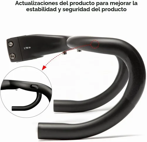 Vista 2 de RXL SL Manillar integrado de la bici del camino de la fibra de carbono 400