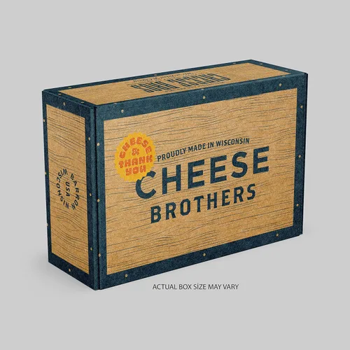 Vista 5 de Cheese Bros. Queso cheddar Hecho en Wisconsin (Cheddar ahumado, 12 unidades)