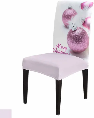 Vista 19 de YOKOU Juego de 4 fundas elásticas para sillas de comedor, diseño de copos de nieve, estrellas, fondo rojo, invierno, fundas protectoras extraíbles