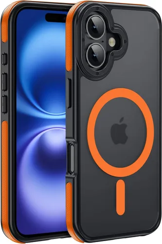 Vista 43 de Funda magnética para iPhone Air con protector de lente de cámara, protección grado militar de 10 pies, compatible con funda MagSafe Slim para iPhone