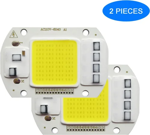 Vista 3 de 2 unids LED COB chip 50 W 110 V luz blanca motor integrado inteligente IC conductor para reflector
