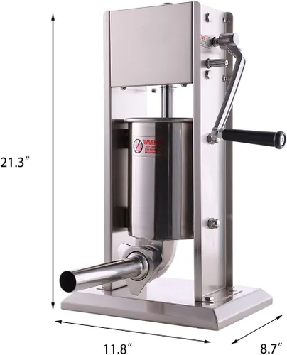 Vista 9 de Hakka - Embutidora de salchichas de 7 libras/3 L y mezcladora manual de carne de 15 libras / 7.5 L