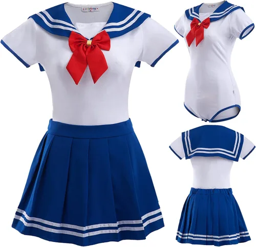 Vista 7 de Littleforbig - Pijama de algodón para enterizo conjunto de falda mágica para cosplay