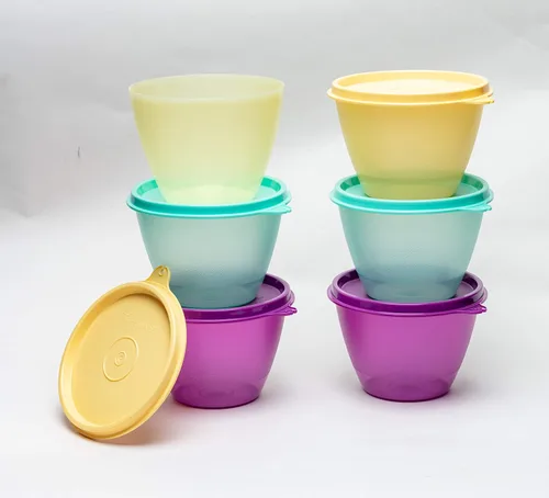 Vista 2 de Tupperware Recipiente de plástico - 13.5 fl oz, 6 piezas, multicolor