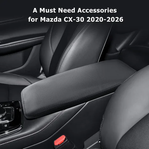 Vista 7 de LUWU CX 30 Funda de consola central compatible con Mazda CX30 2020-2024 2025 2026 Accesorios Mazda CX30 2025 2026 Cubierta de consola de 2020-2026