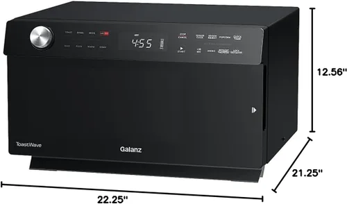 Vista 10 de Galanz GTWHG12S1SA10 ToastWave - Horno multifuncional de acero inoxidable, 4 en 1 .