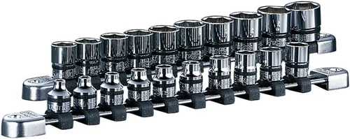 Vista 4 de Kyoto Machine Tools (KTC) Neplos Socket Set NTB206WA Ángulo de inserción: 0,25 pulgadas (0.248 in), juego de 6
