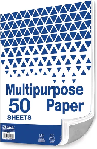 Vista 9 de BAZIC Products Papel multiuso blanco, 8.5 x 11 pulgadas, 50 hojas