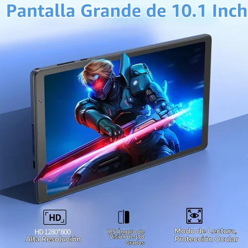 Vista 6 de Tablet Android 10 pulgadas, 32GB+1TB Expandible, Pantalla HD IPS