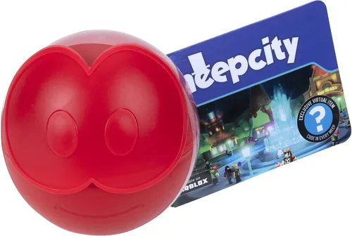 Vista 2 de Roblox Colección: Meep City Micro Plush Mystery 3-Pack [Incluye 3 artículos virtuales exclusivos]