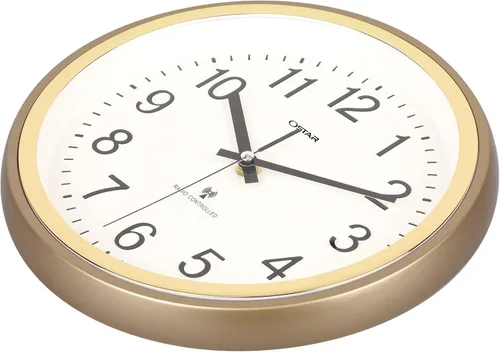 Vista 4 de OSTAR Reloj de pared atómico, reloj redondo de 11 pulgadas