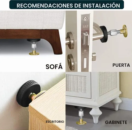 Vista 5 de Krisler Tapones ajustables para cabecero, 1.181-4.409 in, 2