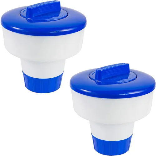 Vista 7 de XtremepowerUS Dispensador del cloro del flotador del bromo del cloro, dispensador del flotador de la tableta 3" para la piscina, idea para la tierra